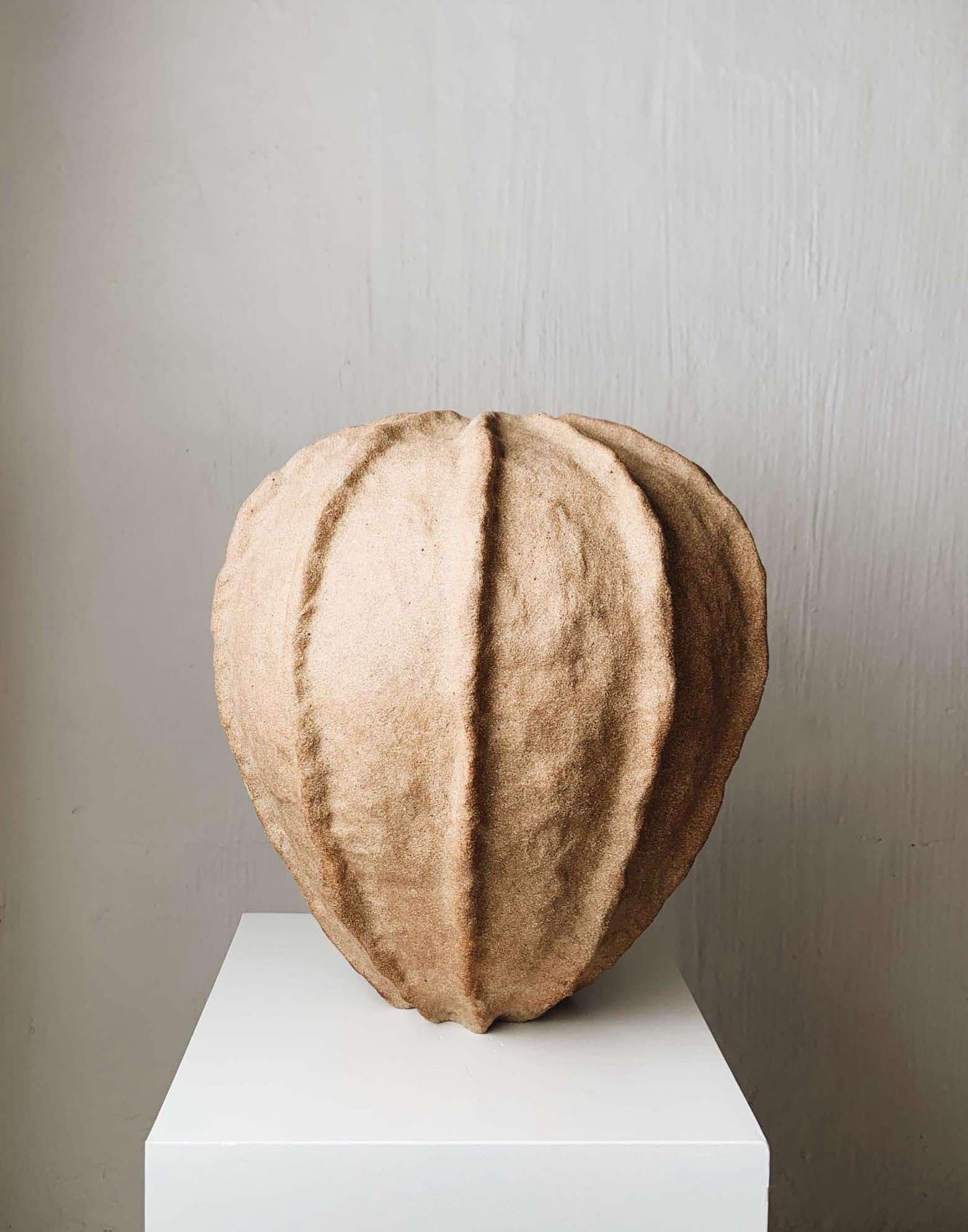 DRÅBE GULVVASE NATUR